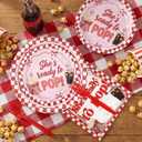 Yungyan 96 Pcs She's Ready to Pop Baby Shower Decor Soda Theme Tableware