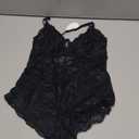 Avidlove Teddy Lingerie for Women Snap Crotch Lace Bodysuit Teddy One Piece Lingerie Black XS at Amazon Womens Clothing store