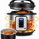 KINGBULL 6QT Electric Pressure Cooker 12-in-1 Multi Cooker, One-Touch Programs for Rice, Soup, Meat, Steam, Yogurt, Slow Cook, Keep Warm & Delay Start