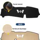 BIBLOZ Dash Cover for BMW X5 2024 2025 & BMW X7 2023-2025 Accessories Black Flannel Dashboard Cover Mat Car Dashboard UV Sun Protection(No HUD)