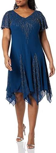 J Kara Women's Short Beaded Dress 18