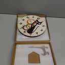 Wall Clock, Black Cat Wall Clocks Wooden Wall Clock Art Hanging Clocks Silent Non-Ticking Wall Clock Battery Operated Round Home Arabic Numeral Decorative Wall Clocks 10 Inch