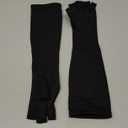 Long Copper Arthritis Gloves for Carpal Tunnel, Compression Gloves for Hand Pain Relief, Wrist Arm Support, Fingerless Typing Gloves for Rheumatoid, Tendonitis, Fits Women Men, 1 Pair, Medium (Black)