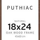 18x24 Solid Oak Wood Picture Frame, Walnut, 1 Pack