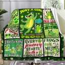 Frog Blanket Gifts for Women Adults Kids,Frogs Themed Stuff Frog Lovers Throw Blankets,Frogs Christmas Birthday Gifts for Animal Lovers Girls Teens 60"x50"