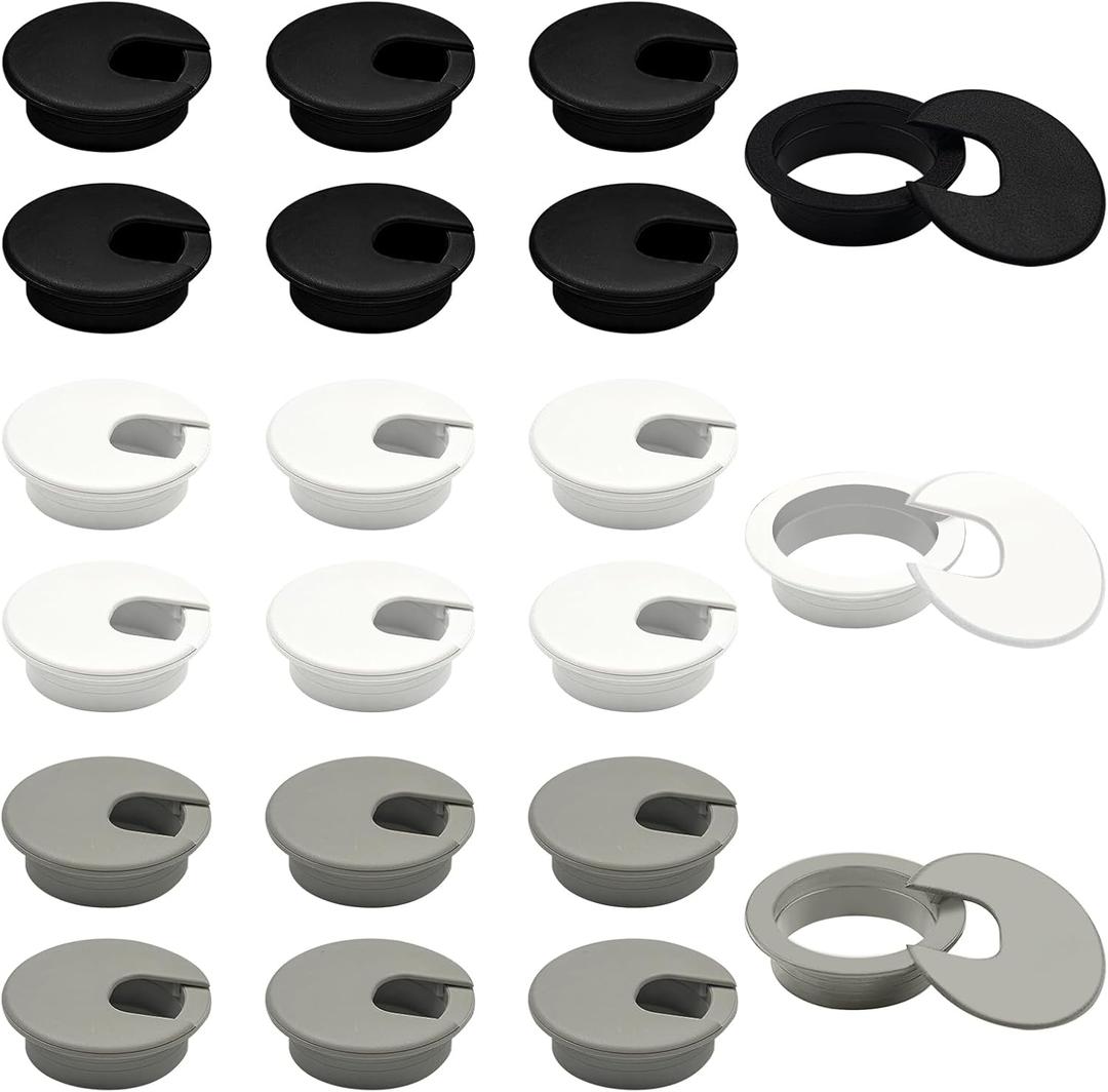 ELANE 18 Pcs Desk Cord Grommets, 2 inch