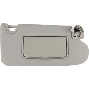 Right Passenger Side Sun Visor Gray with Light Without Sunroof Compatible with Nissan Altima 2013 2014 2015 2016 2017 2018 Replaces # 96400-3TA2A