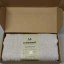 a moment Linen Pillow Covers Set of 2,Boho Farmhouse Throw Pillowcases Neutral Textured Decorative Covers for Couch Sofa Bed, Soft Linen Blend Accent Case Cushion Home Decor 20"x20" Beige Grey