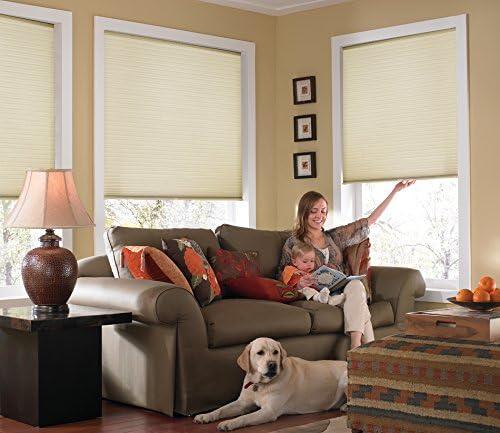 Custom Cordless Cellular Shades, Light Filtering, 24W x 48H, Daylight Sizes 21 to 72 Wide