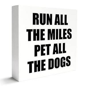 Running Gifts for Women Men, Christmas Birthday Gifts for Runners Running Lover Dog Lover, Track Marathon Running Lover Coach Gifts, Track Marathon Runner Gifts for Women Men, Running Decor