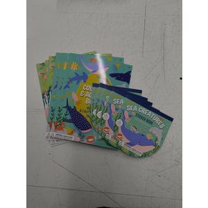 COLORING & ACTIVITY BOOK 40 PAGES (6 PACK), SEA CREATURES STICKER BOOK OVER 1500 STICKERS (5 PACK)