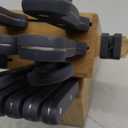 Farberware 14-Piece Triple-Rivet Knife Block Set with Built-In Edge Keeper Knife Sharpener