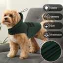 Dog Calming Vest, Dog Anxiety Vest with Ear Wrap to Reduce Noise Stress, Anxiety Jacket for Dogs, Dog Compression Shirt Anxiety for Separation, Fireworks, Vet Visits (DarkGreen, S)