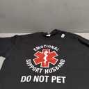 Do Not Pet Emotional Support Husband Funny T-Shirt, XL