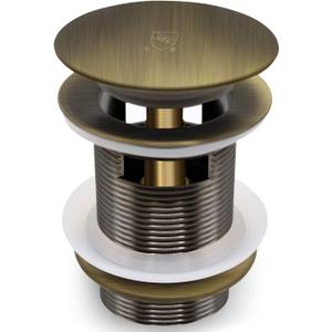 FerdY Pop-up Drain for Freestanding Bathtub, Brushed Bronze Finish, cUPC Certification, Freestanding Bathtub Drain Stopper