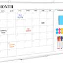 DOLLAR BOSS Dry Erase Whiteboard for Wall, 36x24 in, Magnetic, Double-Sided