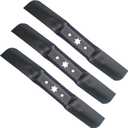 KEDAKEJI 742-05052A 942-05052A Blades 2-in-1Compatible with Cub Cadet Troy Bilt MTD 50 Deck Lawn Tractors and Mower RZT-L50 S50 XT1 GT50 LT50 XT2 Blades (3PCS)