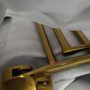 BESy Towel Racks with Foldable Towel Bar Hooks, Wall Mounted Brushed Gold