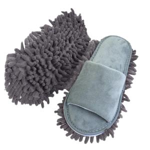 Dust Mop Slippers  Gray One Size 3 Pack
