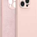 for iPhone 14 Pro Max Case,Liquid Silicone Case,Pink | [Full Camera Protection][Soft Anti-Scratch Microfiber Lining],Ultra Slim Shockproof Phone Case for Men Women Girls