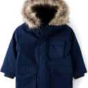 The Children's Place Baby Boys' And Toddler Water and Wind Resistant Hooded Zip Front Parka Jacket, Size 18-24 M/M