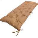 Outdoor Bench Cushions Waterproof 40 in Thicken Patio Swing Chair Cushion for Wicker Loveseat Settee Garden Lounger Khaki Waterproof Chair Seat Replacement Pads,40 * 20"