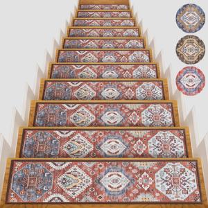 Non-Slip Carpet Stair Treads for Wooden Steps Indoor Set of 15 Pack 8" X 30" Peel and Stick Reusable Staircase Stair Runners Rugs, Soft Safety for Dogs, Kids & Elders, Stairway Grip, Red Non-Slip Carpet Stair Treads for Wooden Steps Indoor Set of 15 Pack 8" X 30" Peel and Stick Reusable Staircase Stair Runners Rugs, Soft Safety for Dogs, Kids & Elders, Stairway Grip, Red