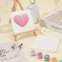 2 x NICENEEDED 10 Sheets Foam Texture Paper 4" x 4", Square Foam Texture Blank Painting Paper, Coloring Puffy Texture Paper