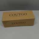 Coutgo Women's Mules Low Kitten Heel Closed Square Toe Slip On Backless Dress Shoes,Size Fits Large (9)