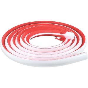 1/2 Inch Flexible Quarter Round Molding, 9.8Ft Trim Molding with Self Adhesive for Wall Tile Edge Floor Corner, Staircase Cabinet Tub (White)