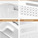 Closet Organizers and Storage, 2 Pack Stackable Storage Drawers, Plastic expandable Closet Storage Bins for Bathroom Kitchen Laundry Room Wardrobe Office