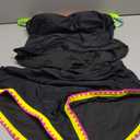 Eomenie Tankini Swimsuit for Women Tummy Control Ruched Two Piece Bathing Suits High Waisted Shell Stitch Swimwear M