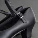 ARCLIBER Character Shoes for Women Ankle Strap 1.55" Dance Heels for Ballroom Salsa Tango, 8.5