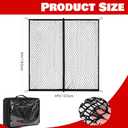 Cargo Net for Pickup Truck Bed, Heavy Duty Truck Bed Net (4'x6' Expands to 8'x12') with 12 Steel Carabiners, Super Strong Bungee Mesh for SUV/Trailer/Roof Rack