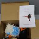 Drain Auger, Clog Remover with Drill Adapter, 25 Feet Flexible Plumbing Snake Use Manually or Powered for Kitchen, Bathroom and Shower Sink, Comes with Gloves (orange)