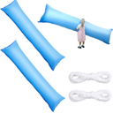 Tellegloww 2 Pcs Pool Pillow for Above Ground Pool 4 x 15 ft PVC Swimming Cover Winter Air Pillows Heavy Duty Winter Closing Kit for Above Ground Included 2 Pcs 49 ft Rope, Blue