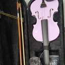 ADM Acoustic Violin for Kids Beginners,1/2 Size Acoustic Violin Fiddle for Teens Students Violin Starter Kit with Hard Case, E-Tuner, Rosin, Shoulder Rest, Bow, Extra Strings, Free Lessons, Purple