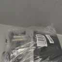 Broom with Dustpan Combo Set 54 Long Handle Household Dust Pan for Home Office Kitchen Cleaning Black & Grey