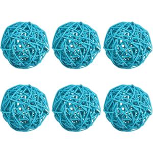 PATIKIL 3 Inch Wicker Rattan Balls, 6 Pcs Decorative Balls for Centerpiece Bowls Wedding Party Home Decor DIY Craft, Blue PATIKIL 3 Inch Wicker Rattan Balls, 6 Pcs Decorative Balls for Centerpiece Bowls Wedding Party Home Decor DIY Craft, Blue