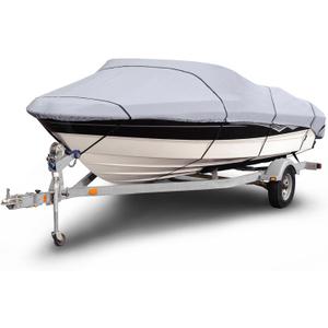 Budge Waterproof V-Hull Runabout Boat Cover, Fits 20-22 ft Boats