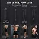Multifunction Tension Rope Set,Upgraded Sit Up Bar-Smart Stirrup Puller-Pedal Puller Tensioner Workout Bands Resistance with Abdomen/Waist/Leg/Hips/Chest/Back
