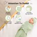 KeaBabies 3-Pack Organic Swaddles for Newborns Girls, Boys with Hats - Soft Cotton Baby Sleep Sacks 0-3 Months, Breathable Baby Hats and Swaddles 0-3 Months, Newborn Essentials Must Haves (Fleur)