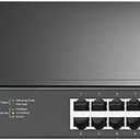 TP-Link TL-SG1218MP 16 Port Gigabit PoE Switch 16 PoE+ Ports @250W, w/ 2 Uplink Gigabit Ports + 2 Combo SFP Slots Plug & Play Sturdy Metal Rack-mountable
