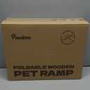 2026 Upgraded Dog Ramp for Couch, Foldable Small Dog Ramp for Sofa, 4 Adjustable Height from 13'' to 21", Portable Stable Pet Step with Non-Slip Pad, Pet Ramps Use for Couch Stairs, White
