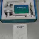 Fingerprint Door Lock Biometric Door Knob with Keypad Keyless Entry, Door Locks for Bedrooms, Home Hotel Office Apartment Silver