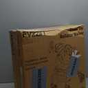 Upright Rollator Walker, Heavy Duty Stand Up Walkers for Seniors with Seat and Reversible Backrest, Foldable Standing Rollator with 8" Anti-Slip PU Wheels, Black