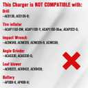 AVID POWER 20V Max Lithium Ion Battery Charger, Only Compatible with Avid Power 20V 1.5/2.0Ah Batteries (Excludes 3.0Ah Batteries)