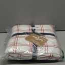 Eddie Bauer - Flannel Sheets Twin Size, Anti-Pilling & Wrinkle Resistant Cotton, Touchably Soft for All-Season Comfort - Bed Sheets with Matching Pillowcase & Fitted Sheet (Westridge Plaid Orange)