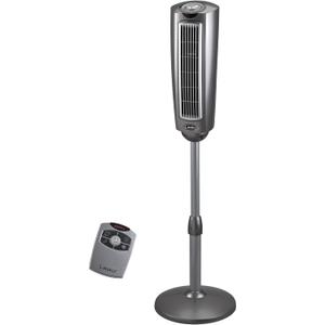 Lasko Oscillating Pedestal Fan, Adjustable Height, 3 Quiet Speeds, Timer, Remote Control for Bedroom, Living Room, Home Office and College Dorm Room, 52", Silver and Gray, 2535