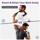 2-in-1 Detachable Muscle Massage Gun Deep Tissue with 20'' Extension Handle, Back and Neck Massager for Pain Relief, Handheld Massager for Shoulder Lower Back Leg Waist, FSA-HSA Eligible